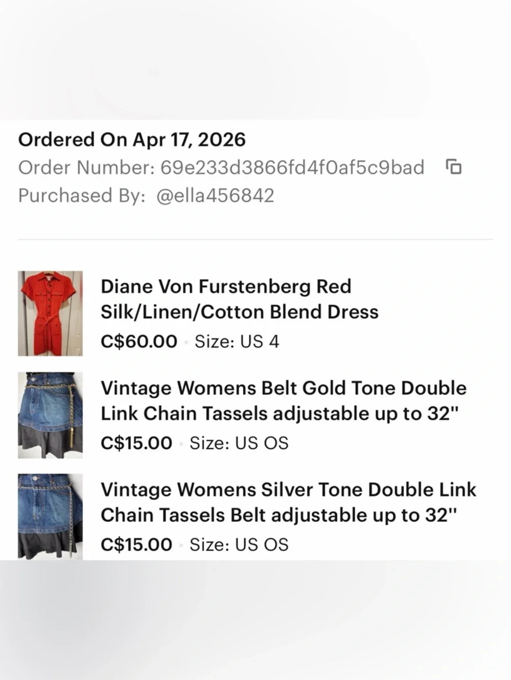 CCO Discounted Shipping for @ella456842 - Picture 2 of 2